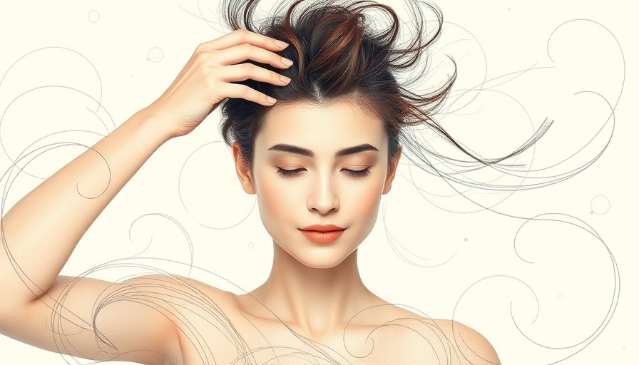 Abstract illustration highlighting Centrifugal Cicatricial Alopecia awareness.