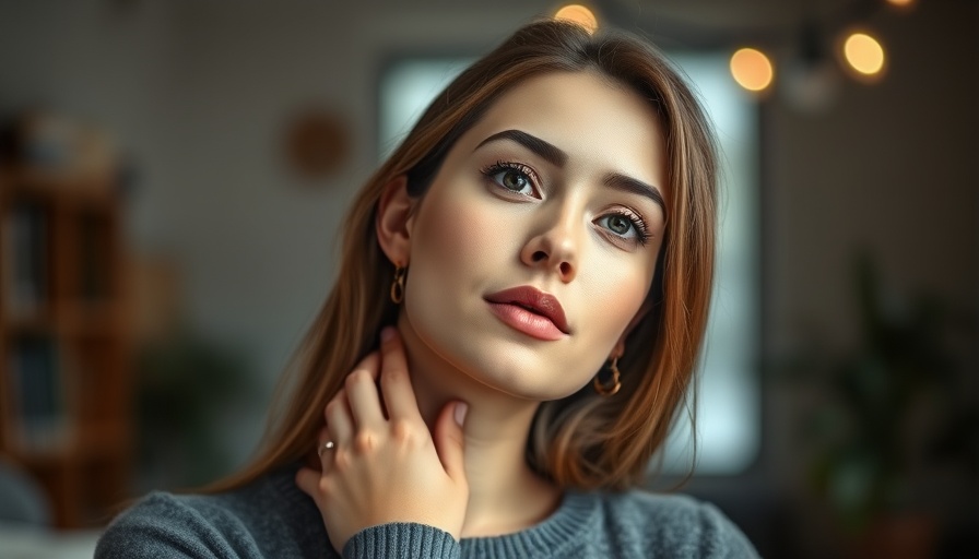 Woman considering dietary choices for Eating with Hypothyroidism and Hyperthyroidism.