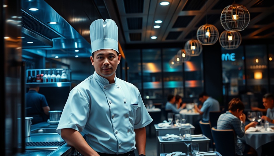 Chef in modern kitchen with upscale dining area, Outfit Your Kitchen Like Carmy from The Bear