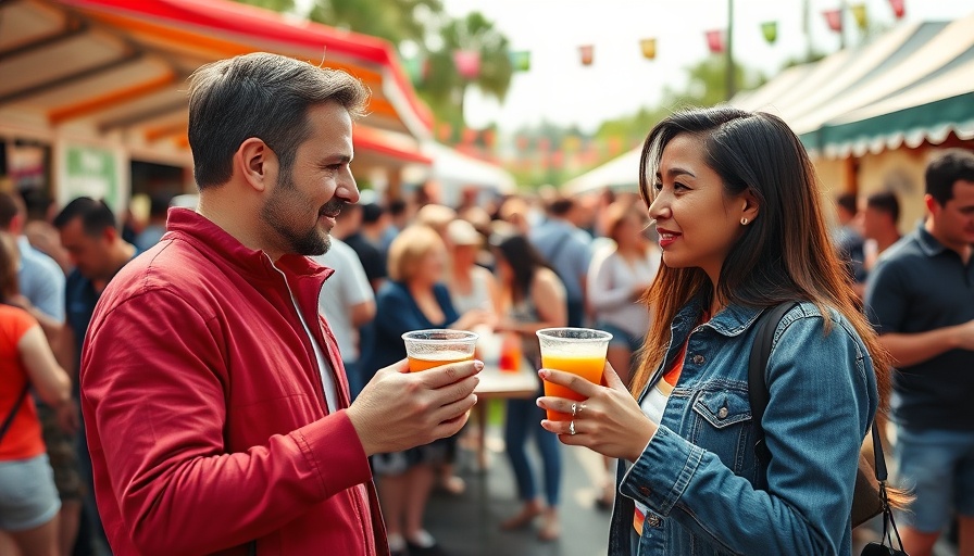 Weekend event in Kansas City with people enjoying drinks.