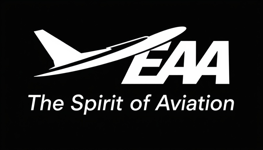 EAA aviation logo in white with airplane silhouette.
