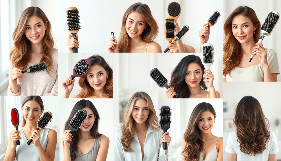 Women displaying best brushes for thick hair in social media posts.
