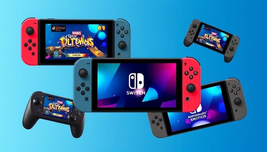 Collage showing potential Nintendo Switch 2 display with controller