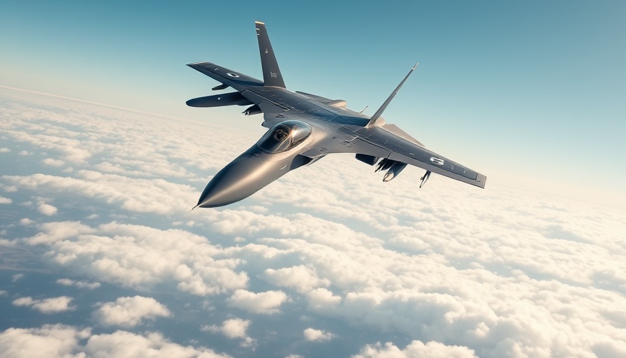 Military jet soaring in clear skies, learn to fly focus.