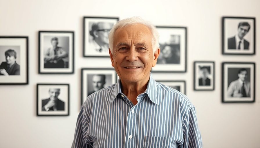 Kansas City's promotions whiz in front of framed photos, smiling confidently.