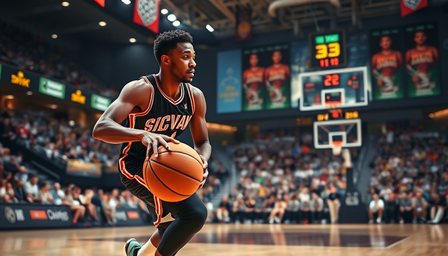 NBA free agency 2025: Basketball player dribbling in game.