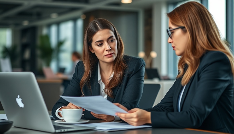 Two businesswomen reviewing a contract in a modern office for import export business ideas.