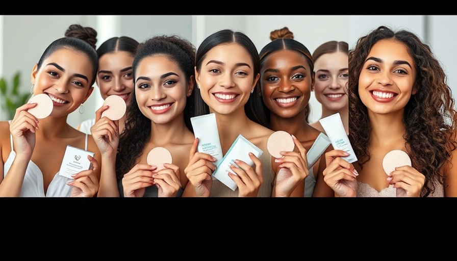 Diverse women showcasing best exfoliating pads in a collage format.