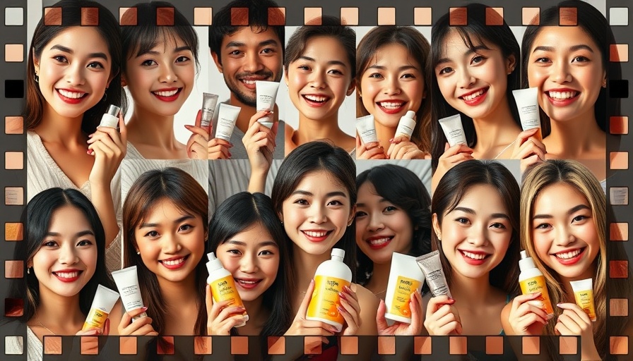 K-Beauty products showcased by diverse individuals.