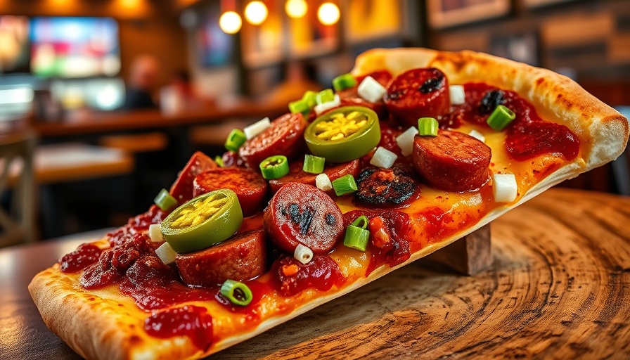 Pizza with barbecue toppings at non-barbecue restaurant.