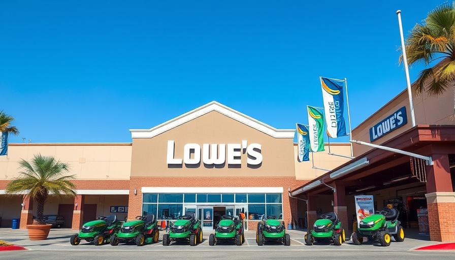 Lowe's Member Week Deals showcase at store entrance.