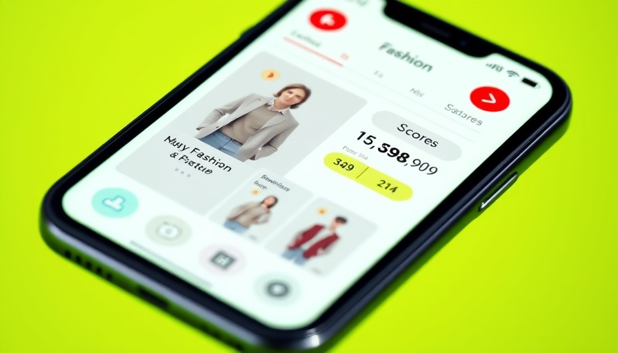 Digital fashion app on smartphones showcasing luxury scores