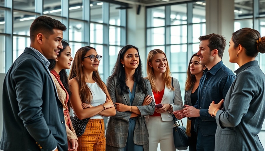 Diverse candidates discussing effective screening techniques in office.