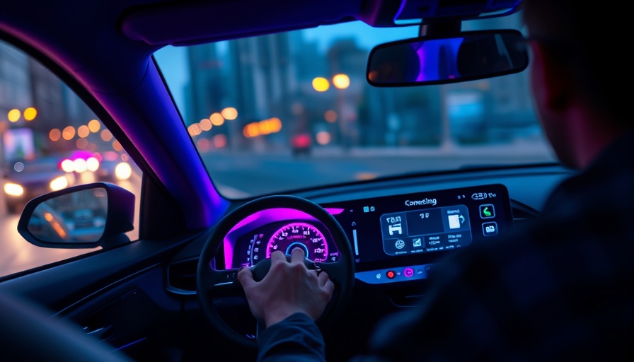 Car interior with smart dashboard display, Car Subscription Services