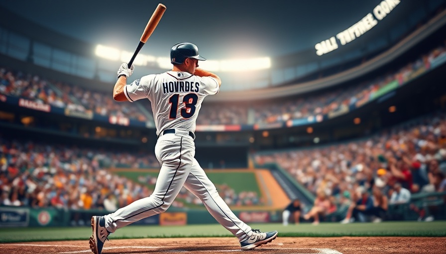 MLB All-Star Game highlights: baseball player mid-swing in stadium.
