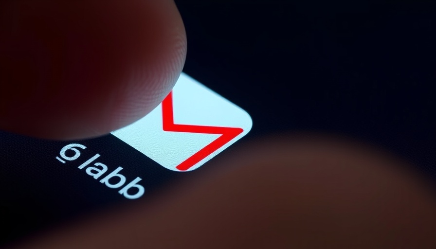Close-up of finger on Gmail app icon, symbolizing Google Gemini phishing scams.