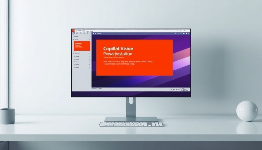 Microsoft Copilot Vision desktop with PowerPoint interface.