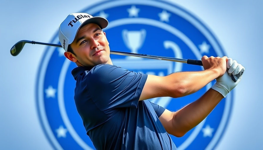 Golfer in final round of 2025 Open Championship.