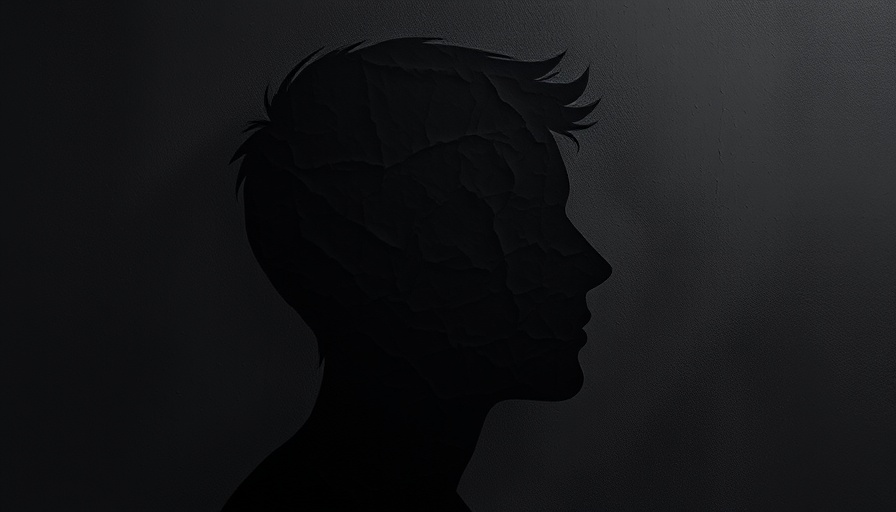 Crinkled head silhouette pondering on does fasting help treat depression.