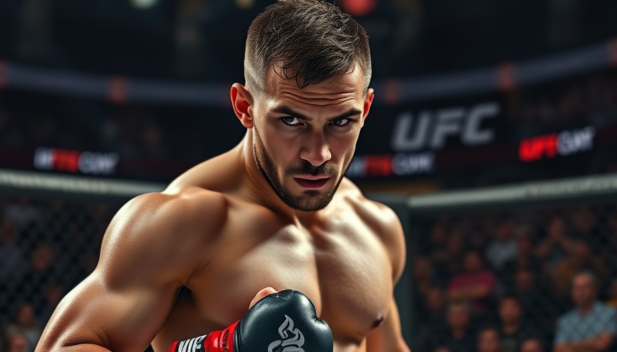 UFC Fight Night Whittaker vs. de Ridder: Focused fighter in octagon arena.