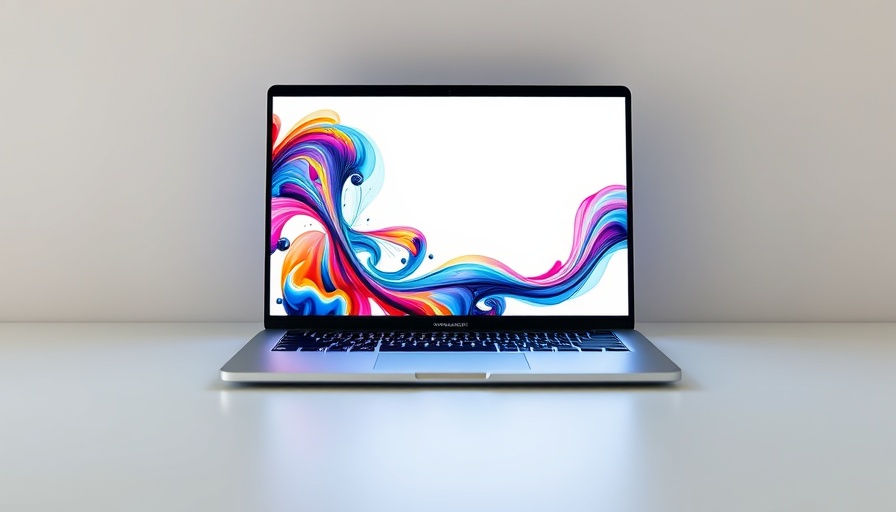 Dell's cheapest laptop displaying vibrant abstract art challenges desktop dominance.