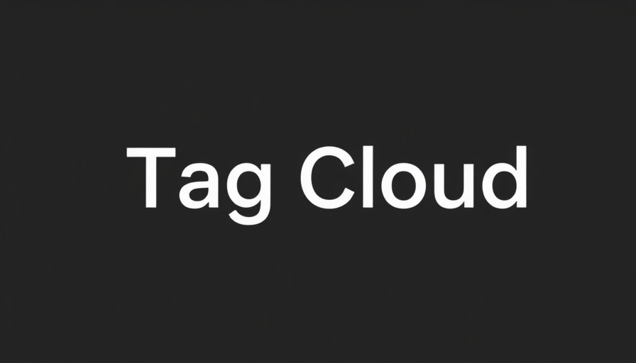 Simple 'Tag Cloud' text with an underline, minimalist design.