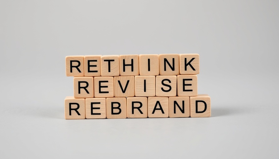 Rebranding Process and Its Importance concept with wooden blocks.