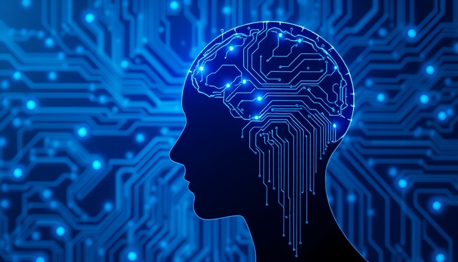 AI literacy concept: Digital brain and circuitry symbol in higher education.
