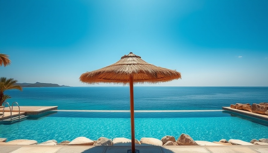 Luxury for the Soul: Tranquil poolside overlooking the ocean.