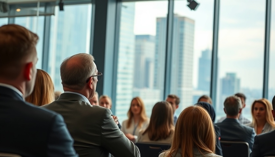 Business seminar on sales strategies for success with attentive attendees.