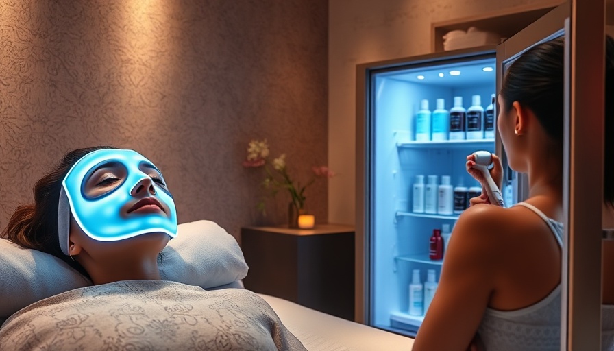 Luxurious spa with LED mask and Ritz-Carlton beauty fridge