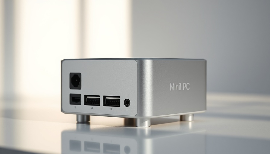 Beelink GTR9 Pro mini PC with sleek design.