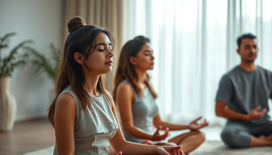 Meditating in a calm studio setting for well-being enhancement.