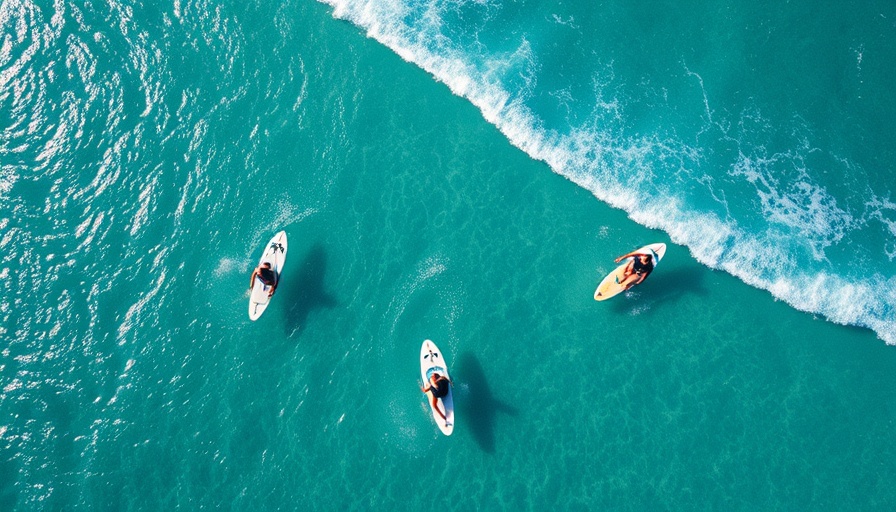 Luxury surf experiences in clear turquoise waters.