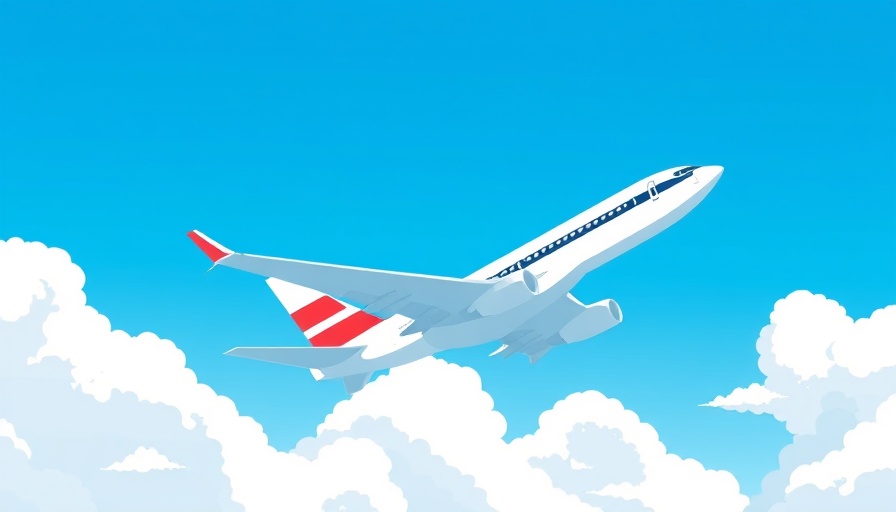 Stylized logo of an airplane tail with clouds for Aero's new route jet operator.