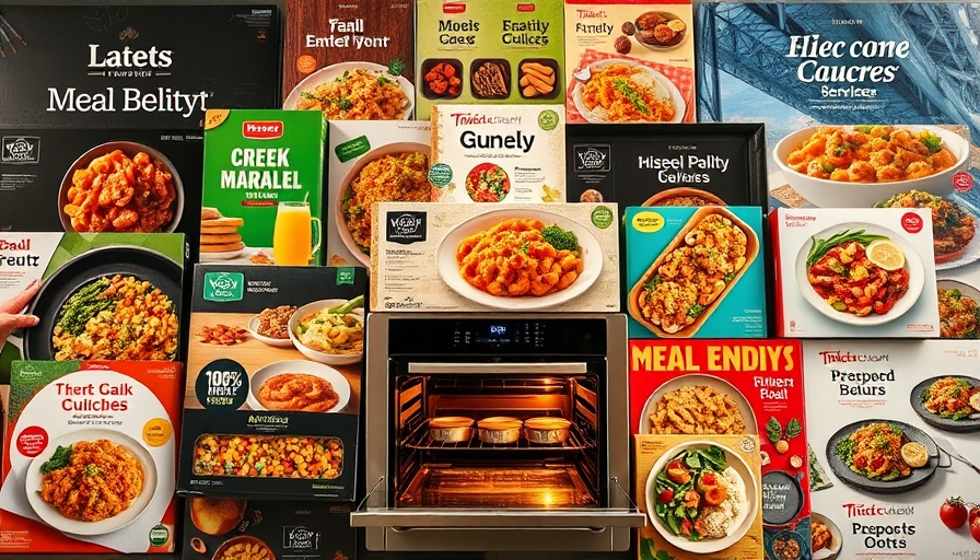 Vibrant collage showcasing best prepared meal delivery services.
