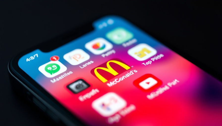 Close-up of McDonald's app on smartphone screen highlighting digital focus.