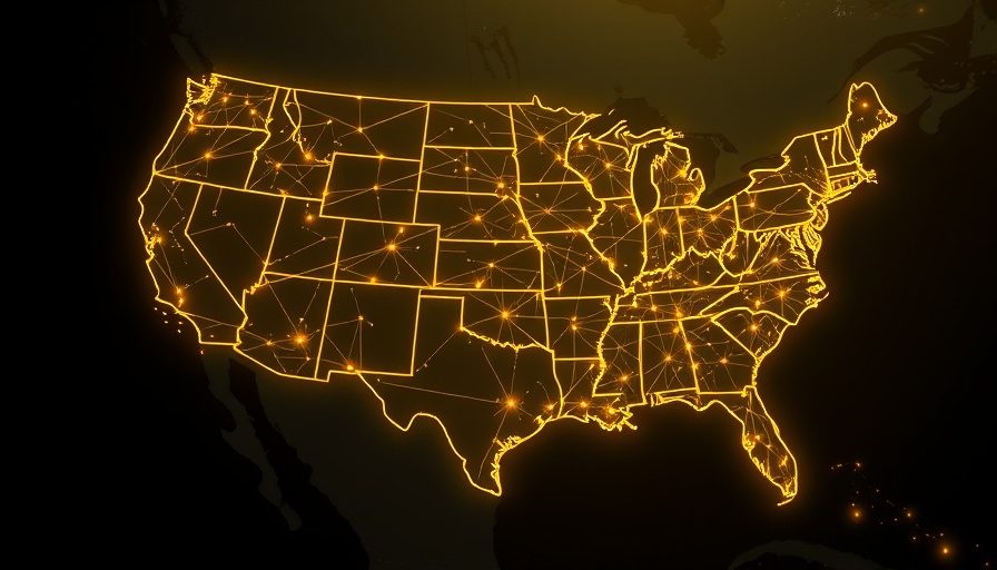 Map depicting OBBBA impact on state taxes with network lines