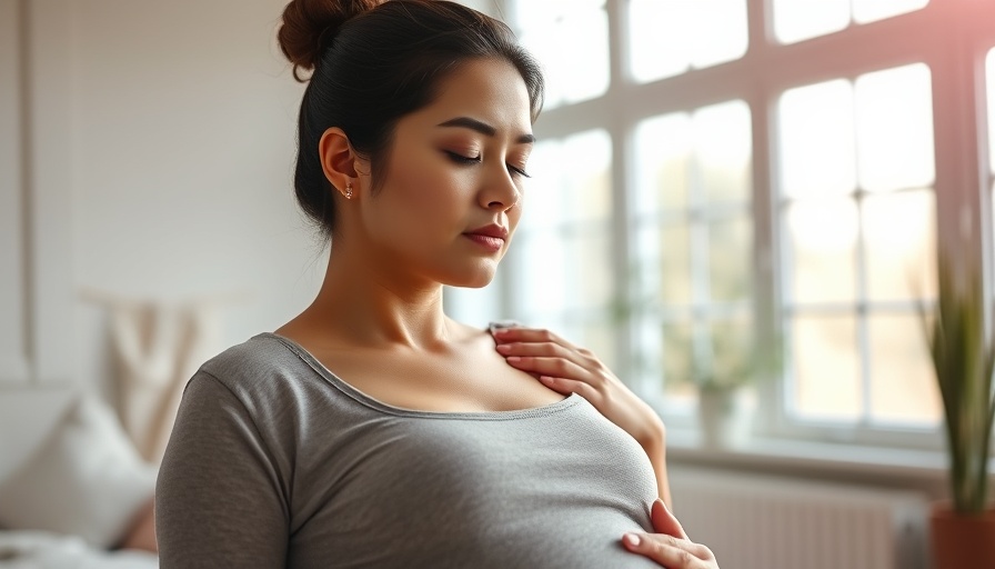 Serene pregnant woman receiving a prenatal massage for respiratory benefits.