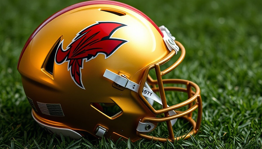 FSU football helmet on synthetic turf field.