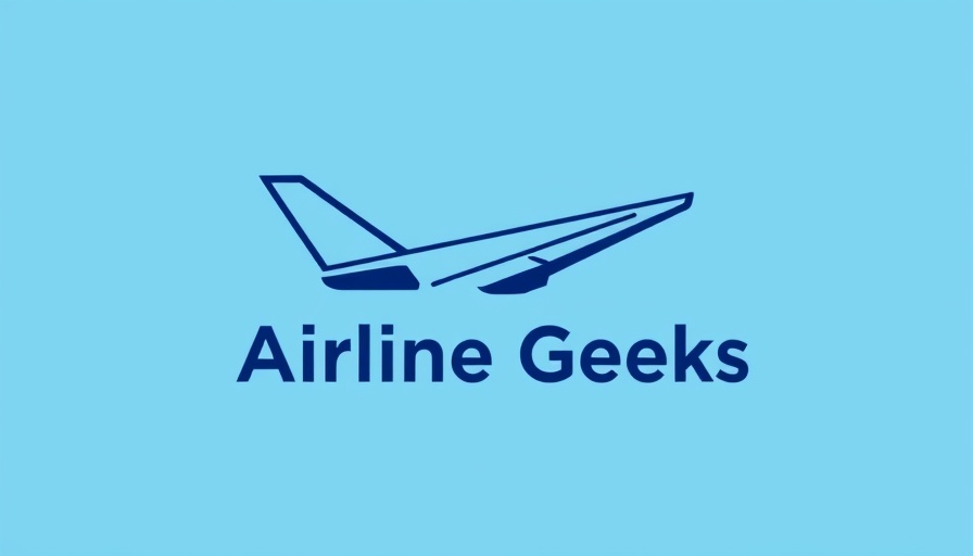 Airline Geeks logo with airplane wing and blue sky.