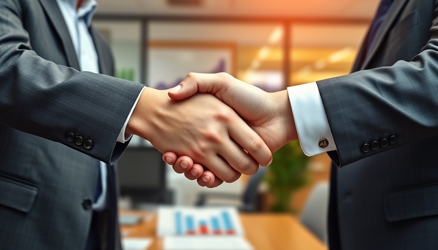 Business handshake at new employee onboarding process.
