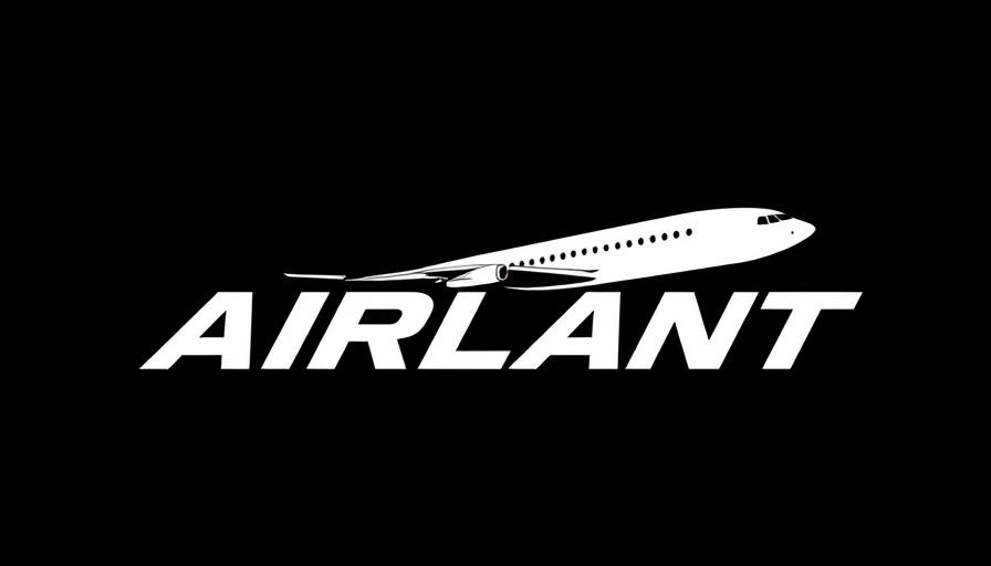 Sleek modern aircraft logo in white monochrome, high contrast.