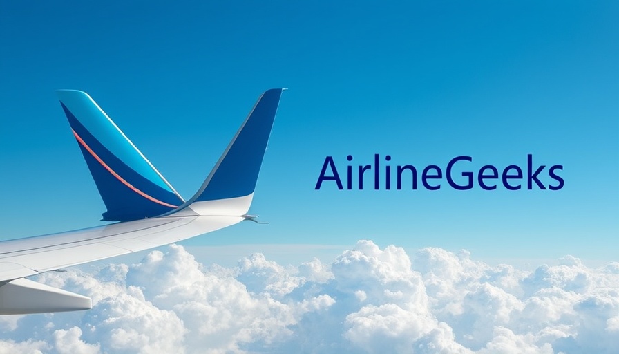 Stylized airplane icon with 'AirlineGeeks' logo, learn to fly.