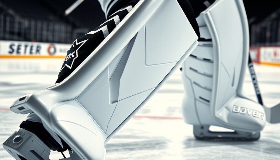Best hockey goalie leg pads 2025 in action on ice rink.