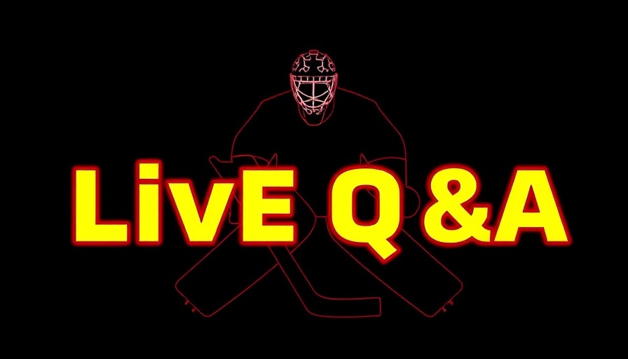 Hockey Goalie Training Pro Q&A graphic with silhouette and text.