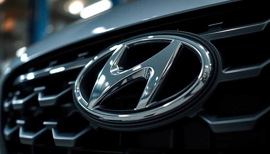 Close-up of Hyundai logo on car grille, Hyundai Santa Fe Recall.