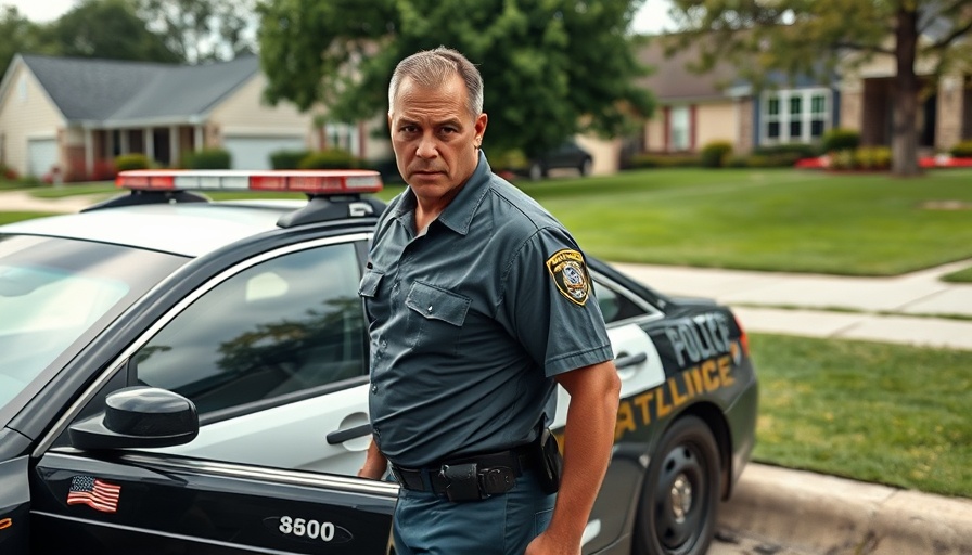Derrick Groves captured Atlanta standoff scene in a suburban area.