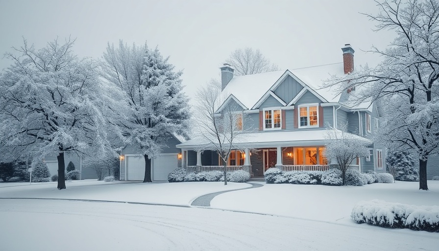 Snow-covered house for best electricity options this winter.