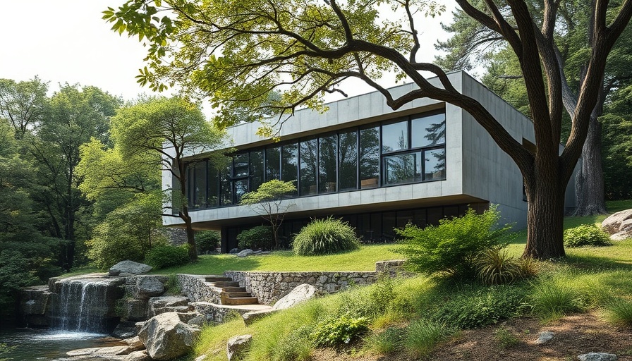 Sustainable architecture near Barcelona nestled in natural landscape